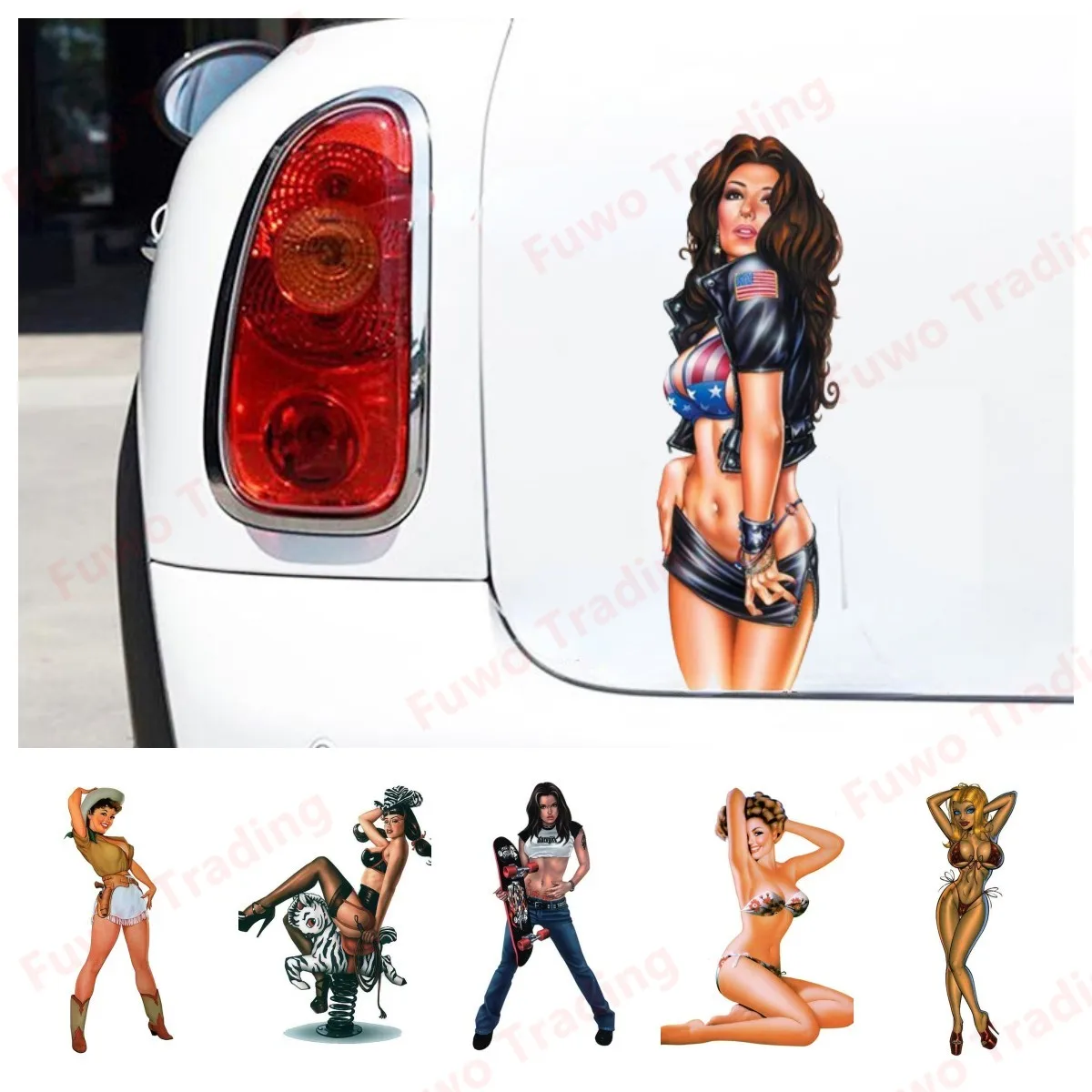 Горячая Распродажа, сексуальные светлые голубые бикини, стикеры для девушек, украшение для автомобиля и мотоцикла, оформление окон, ретро стикер для девушек