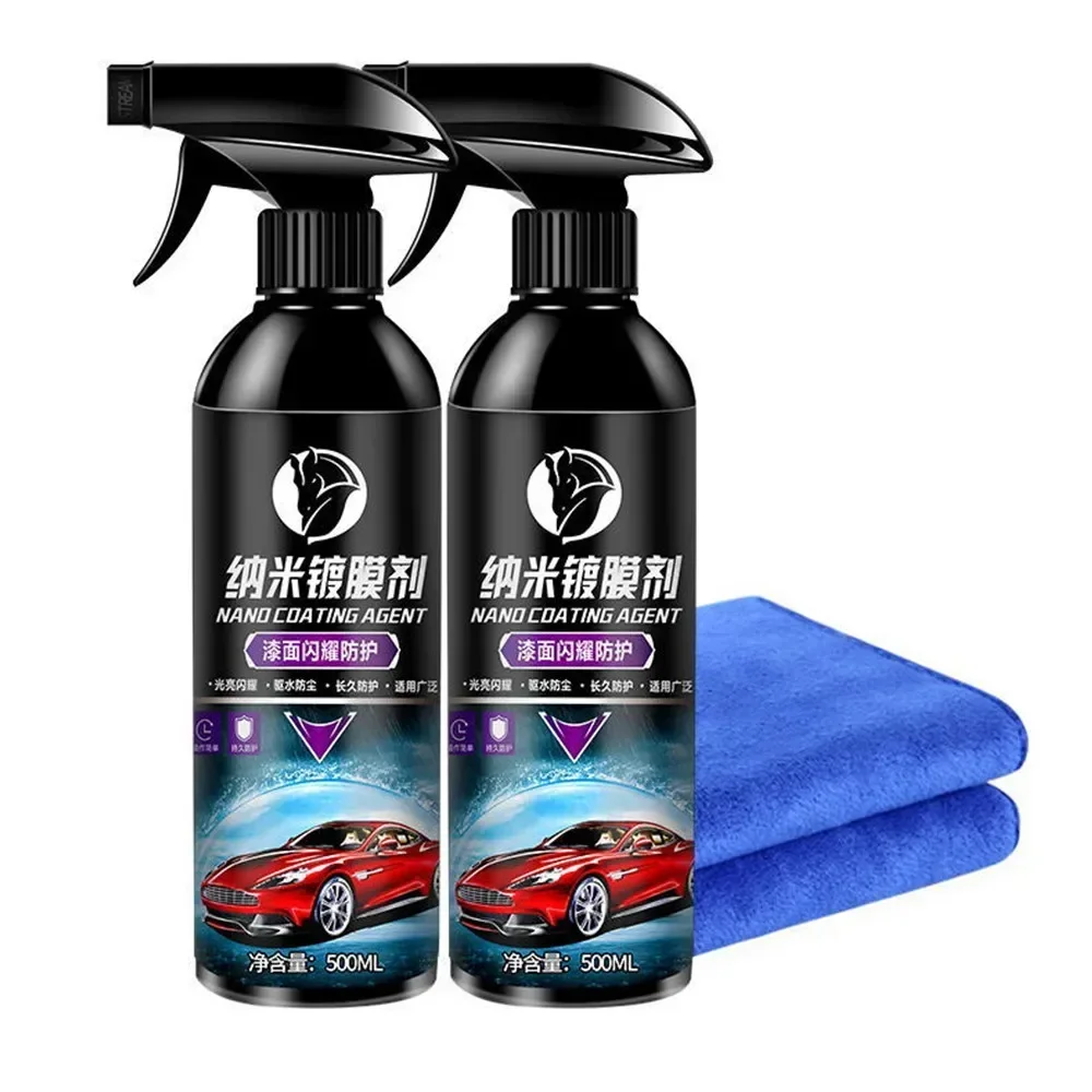 

10H Ceramic Car Coating 500ML 9H Nano Liquid Glass Plated Crystal Hydrophobic Waterproof Polishing Paint Hardness Car Polish Wax