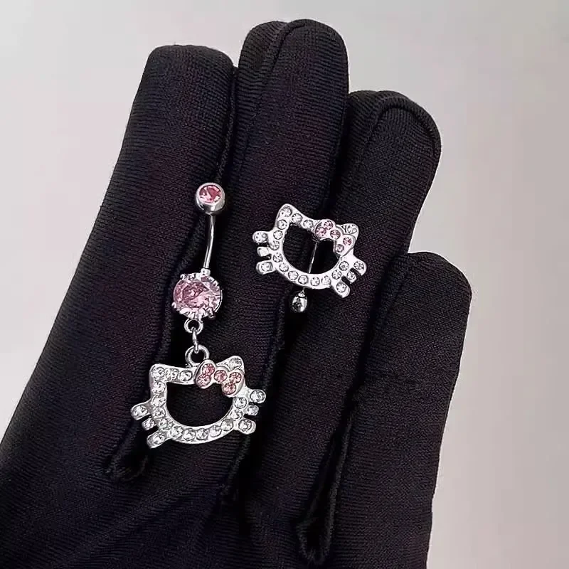 Anime Kitty Cat Belly Button Rings Y2K Girls Piercing Navel Nail Body Jewelry for Women Fashion Body Piercing Jewelry Toy Gift - Image 3