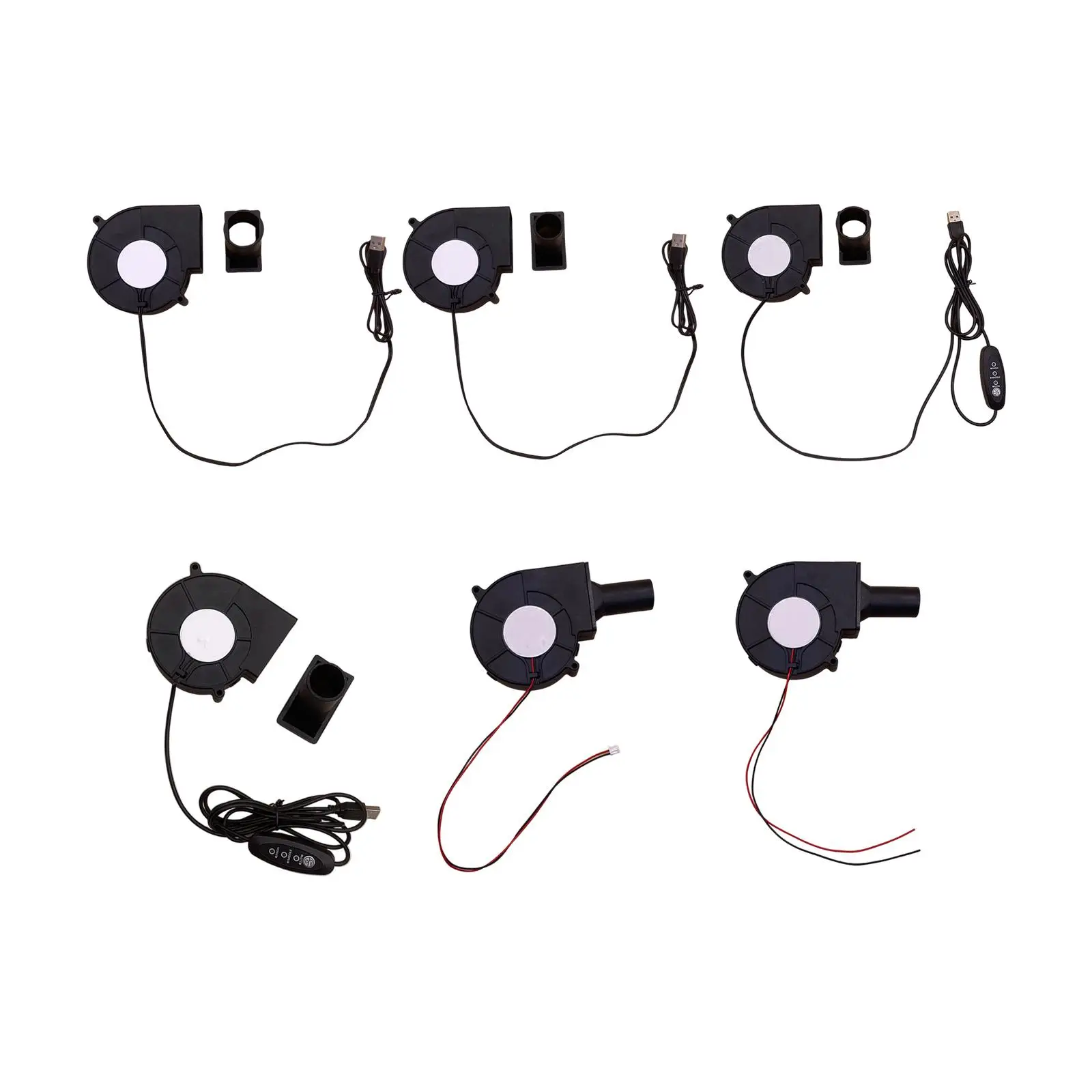 USB Mini BBQ Fan Air Pump Blower for Charcoal Stove Outdoor Camping Fire Starter Adjustable Speed Portable Grill Accessory
