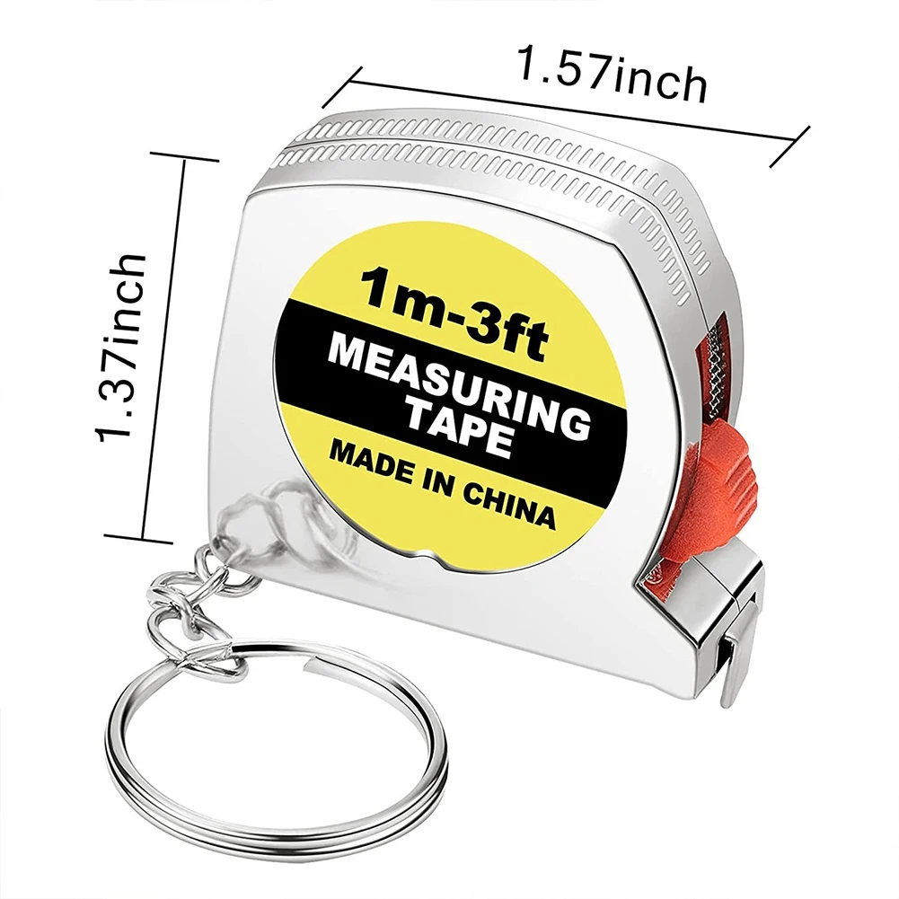Limited Stock-FF Tape Measure Retractable 1M/3 Feet Functional Measuring Tape, Metric And Inch With Slide Lock For Body Measurem