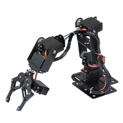 6-DOF Robotic Arm DIY Kit Multi Degree-of-Freedom Robot Servo Grasping Maker Education Construction Set (Excluding Servo)