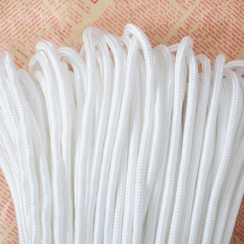 

High-Strength Nylon Rope Thick Braided White Perfect for Flag Halyard Clothesline Boat Dock Anchor Lines Braided Rope Uv