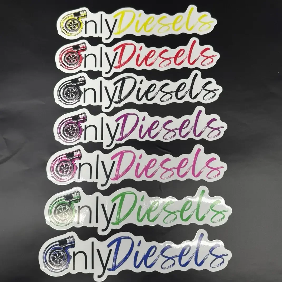 Turbo Sticker, High Quality Printed Vinyl Decal, Waterproof UV-Resistant for Car Truck Window Bumper Decor