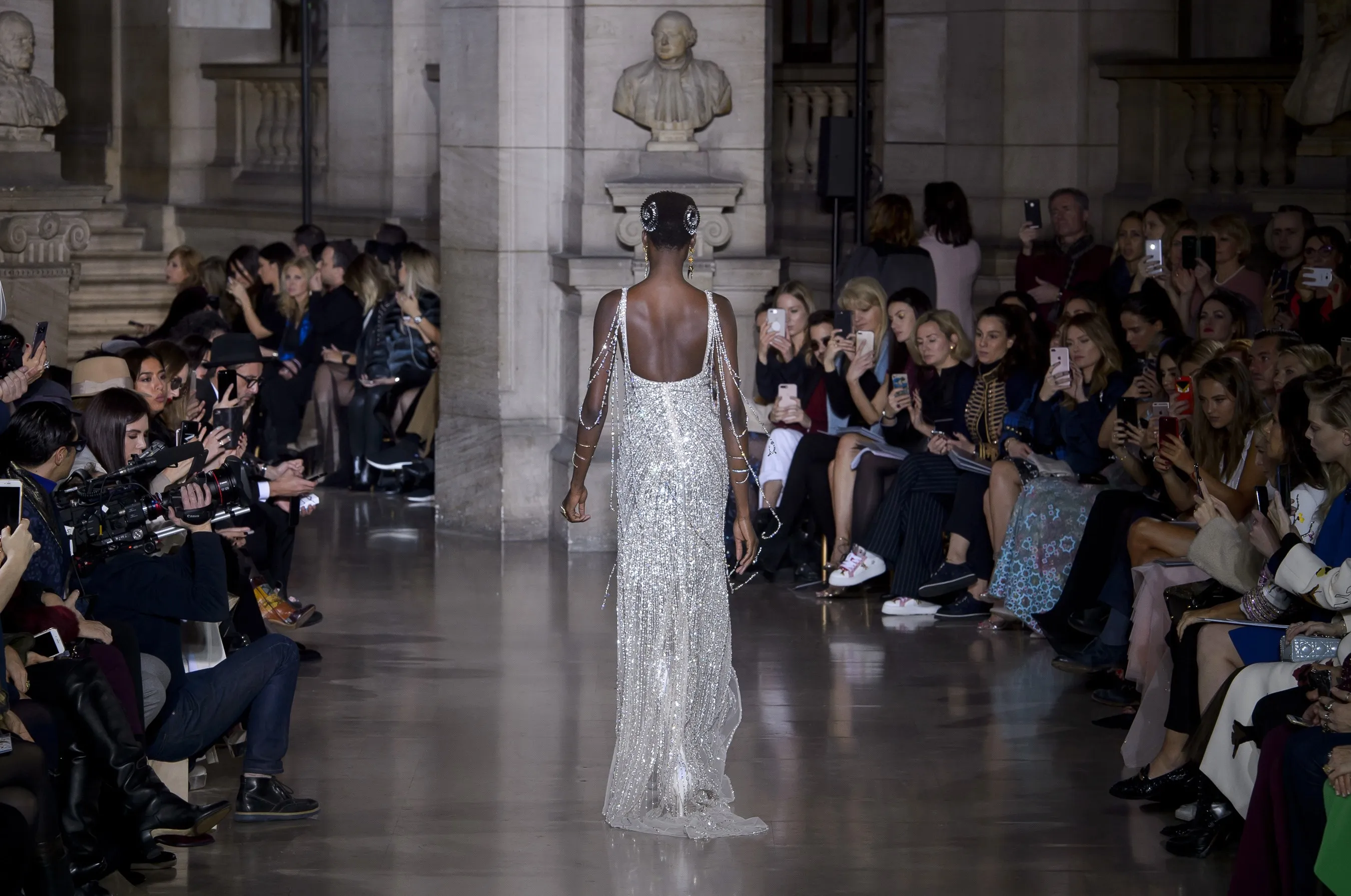 Georges Hobeika Sexy V neck Full Crystal Beaded Slit Mermaid  فساتين السهرة vestidos de fiesta  فساتين سهره evening dresses