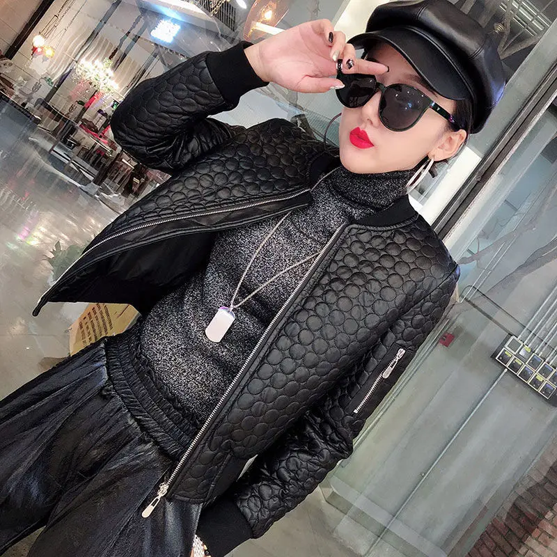 

Новинка весны 2025 года, женская повседневная куртка из искусственной кожи, большие куртки из искусственной кожи, женская уличная одежда, тонкое мотоциклетное пальто, верхняя одежда на молнии для девочек