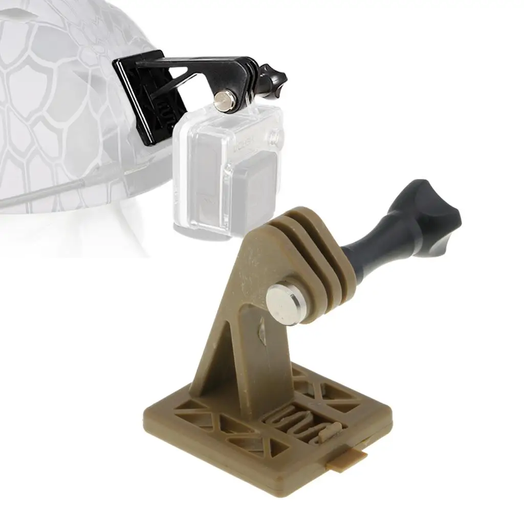 Universal NVG Helmet Mount Adapter Bracket for Gopro Camera Brown