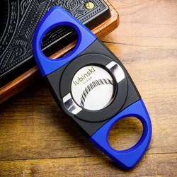 Stainless Steel Cigar Cutter 2 In 1 Cigar Stand Cigar Guillotine Portable Cigar Scissors Cigar Holder Smoking Accessories Gifts