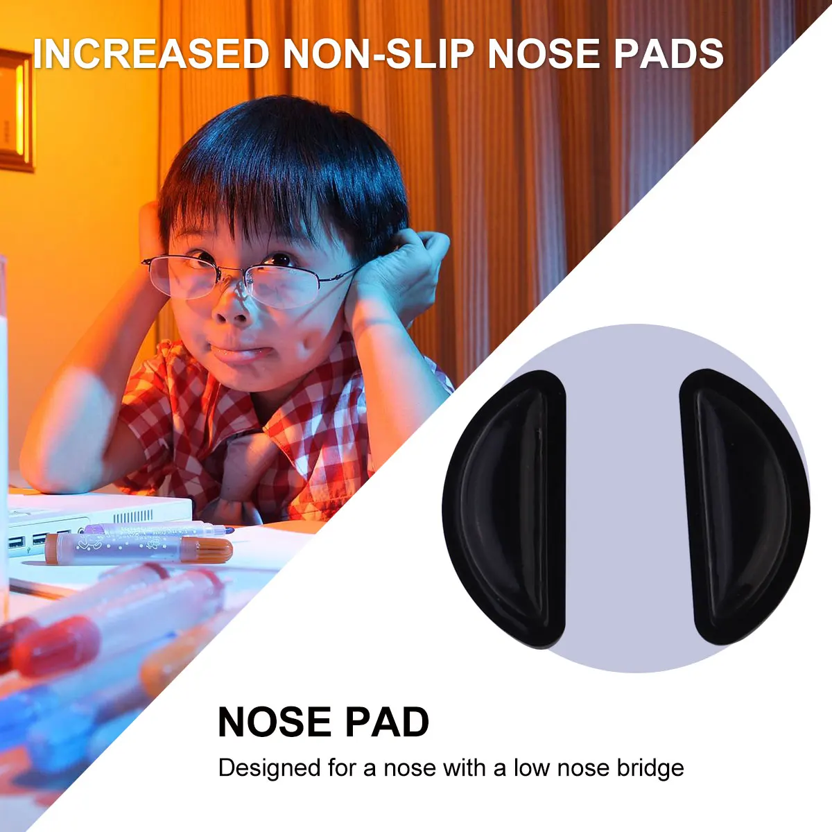 

Silicone Glasses Nose Pad Non slip Hollow Heightened Accessories Comfortable Practical Lightweight Anti skid Eyewear