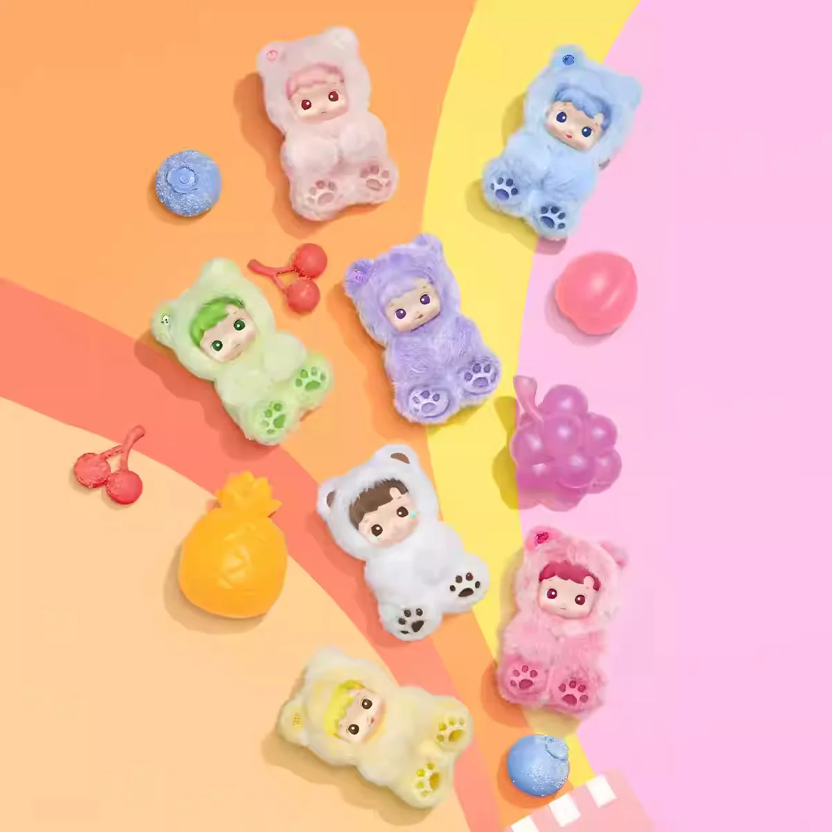 

Аутентичная серия POP MART HACIPUPU GUMMY BEAR, виниловая загадочная коробка для лица, сумка для догадок, игрушки, кукла, милая аниме-фигурка, коллекция украшений