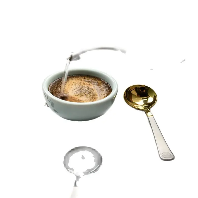 Brewista Coffee Cup Measuring Spoon SCAA Standard Titanium Alloy Stainless Steel Coffee Tasting Spoon with Storage Bag