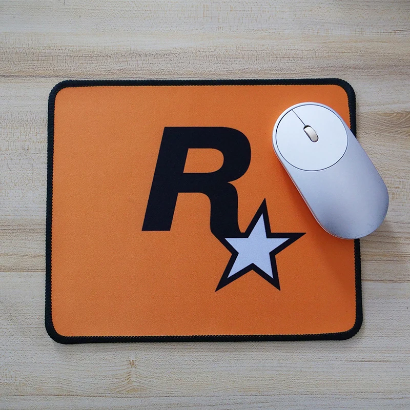 20*24cm gta r estrela engrossado mouse pad teclado de jogos tapete de mouse para portátil notebook gamer almofada de borracha antiderrapante almofadas de mesa