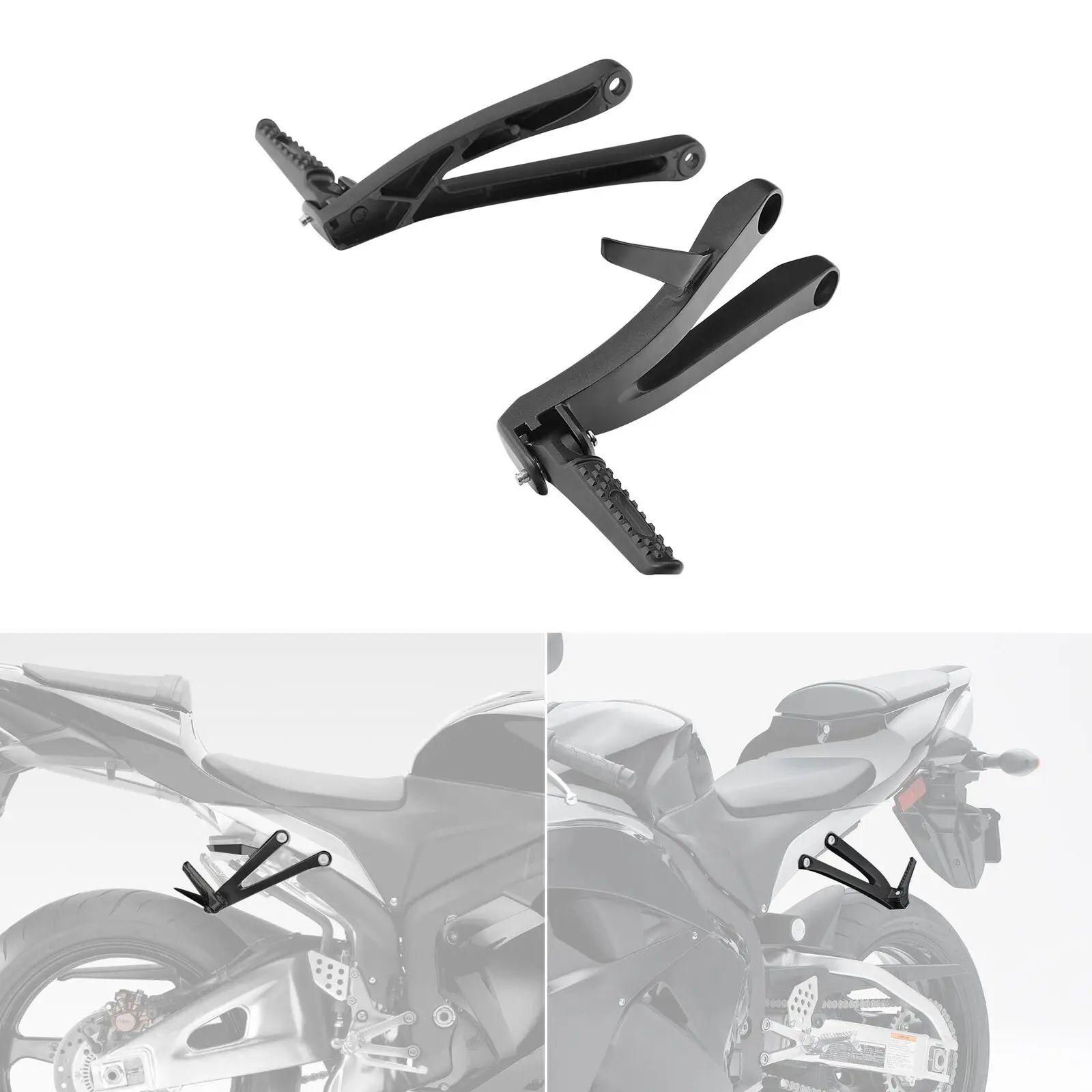 Motorcycle Rear Footrest For Honda CBR600RR CBR 600 RR 2007-2018 Passenger Foot Pegs