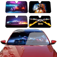 B-Back T-To T-T-The Future Solar Protection Windshield Sunshade Cover Sun Shade Auto Sun Visor Car Covers