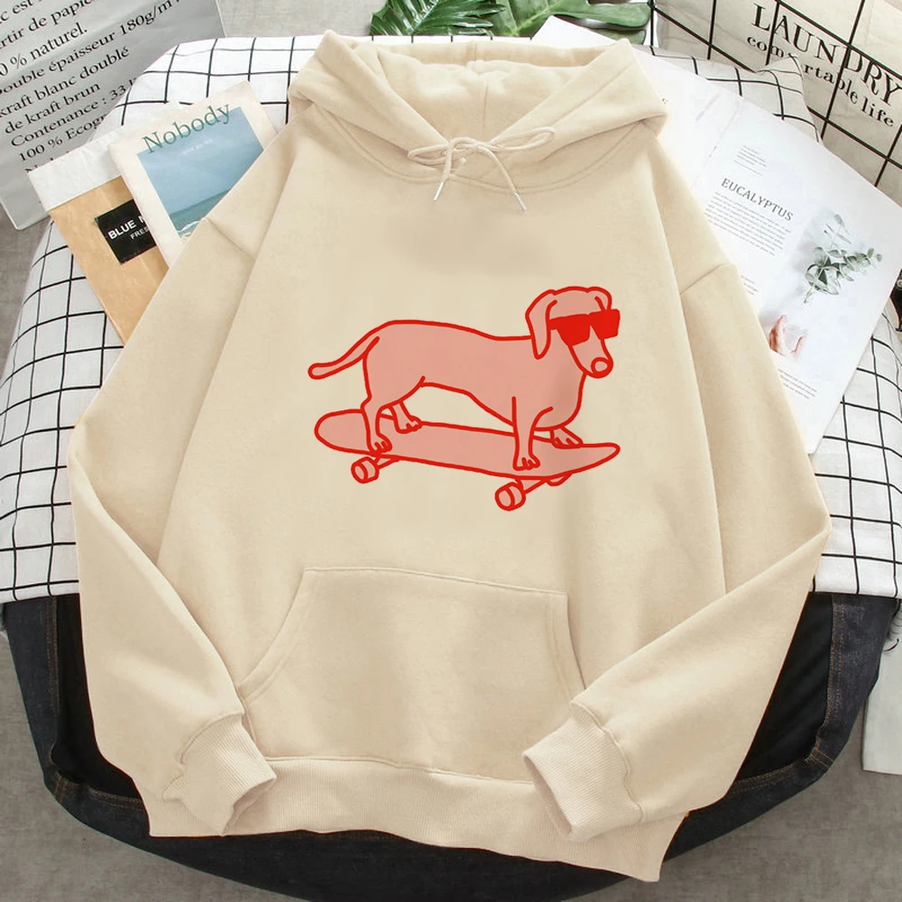 Sausage Dog Dachshund hoodies women vintage harajuku funny Hood women gothic Hooded Shirt