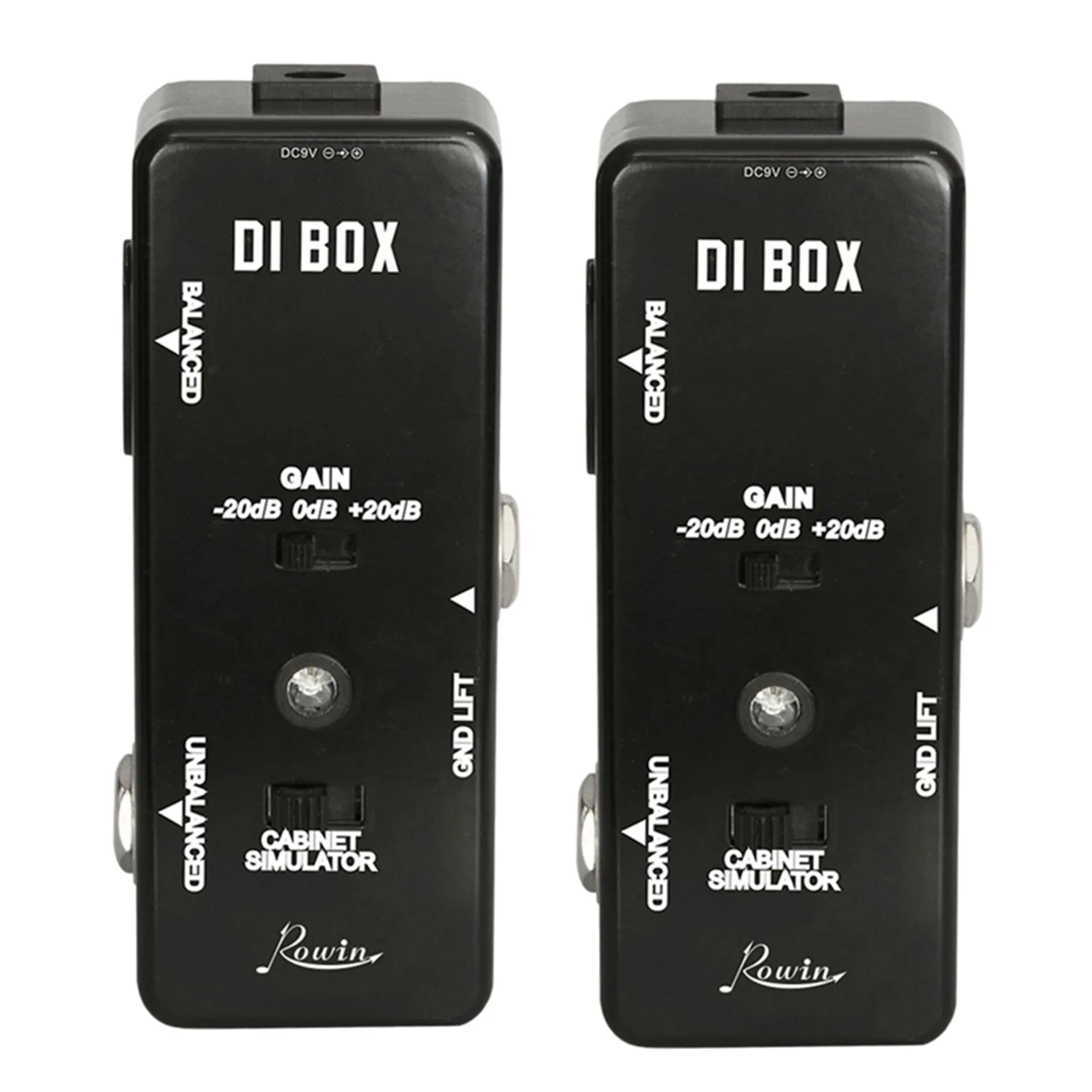 【TRAVEL ESSENTIAL】2X DI BOX LEF-331 Micro-DI With Cab Sim And Gain Guitar Effect Pedal True