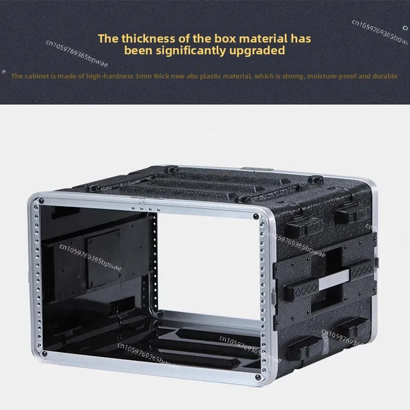 4U 6U 8U ABS Plastic Cabinet，Portable Wireless Microphone Receiver Drawer，Outdoor Power Amplifier Air Case Chassis