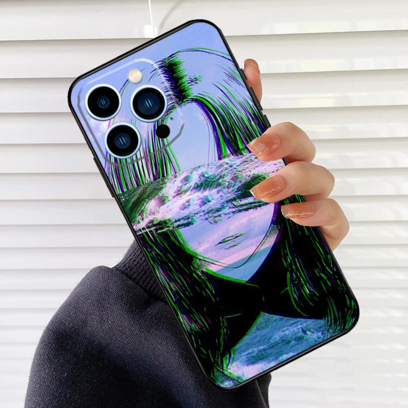 Sad Japanese Anime Aesthetic Phone Case For iPhone 17 16 15 14 11 12 13 Pro Max Mini 15 16 Plus 16e 17Air Cover Fundas - view 6