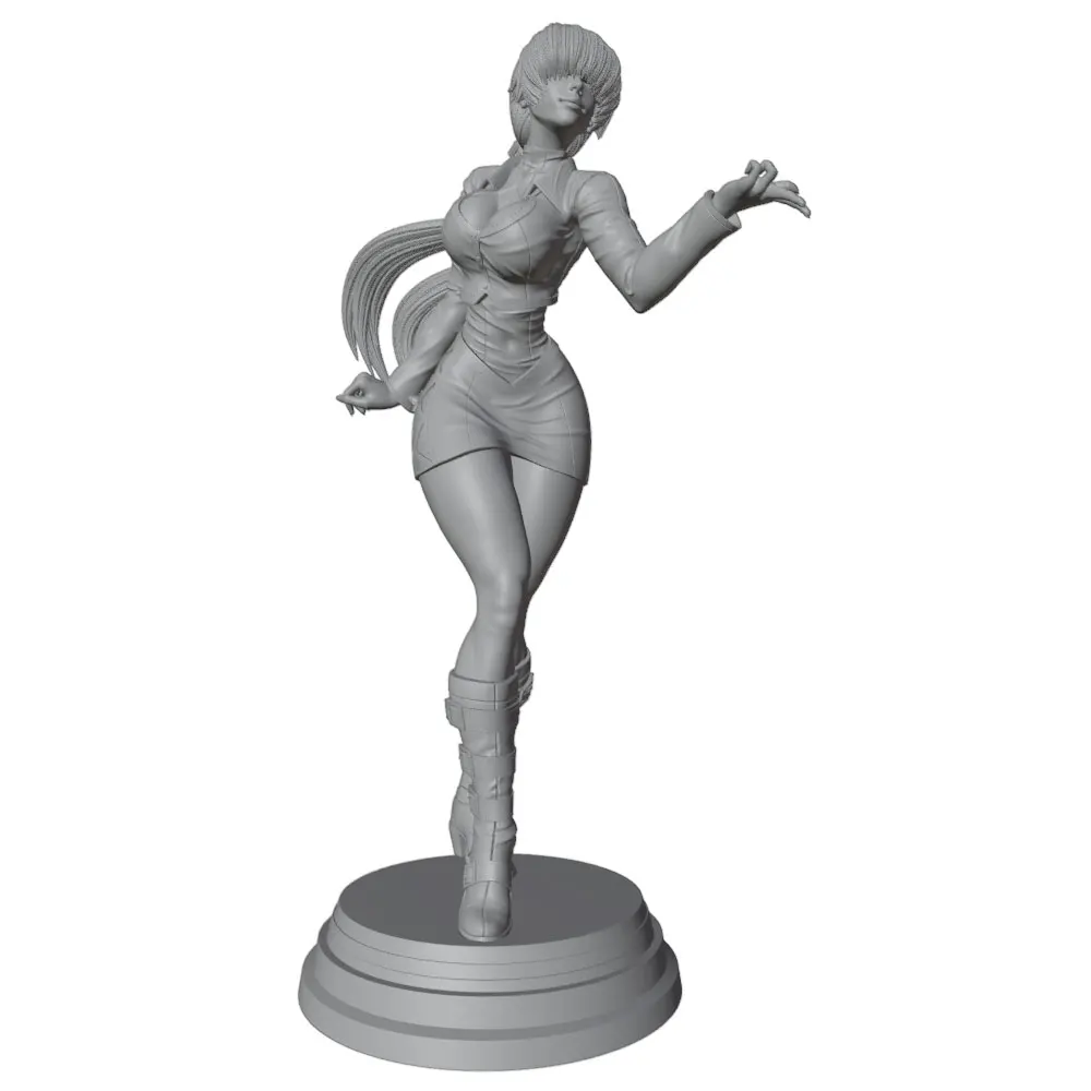 1/24  75mm Sexy Girl Resin Model Kits GK Miniature 3D Printed Gray Model Figurine DIY Doll Model Unassembled And Unpainted