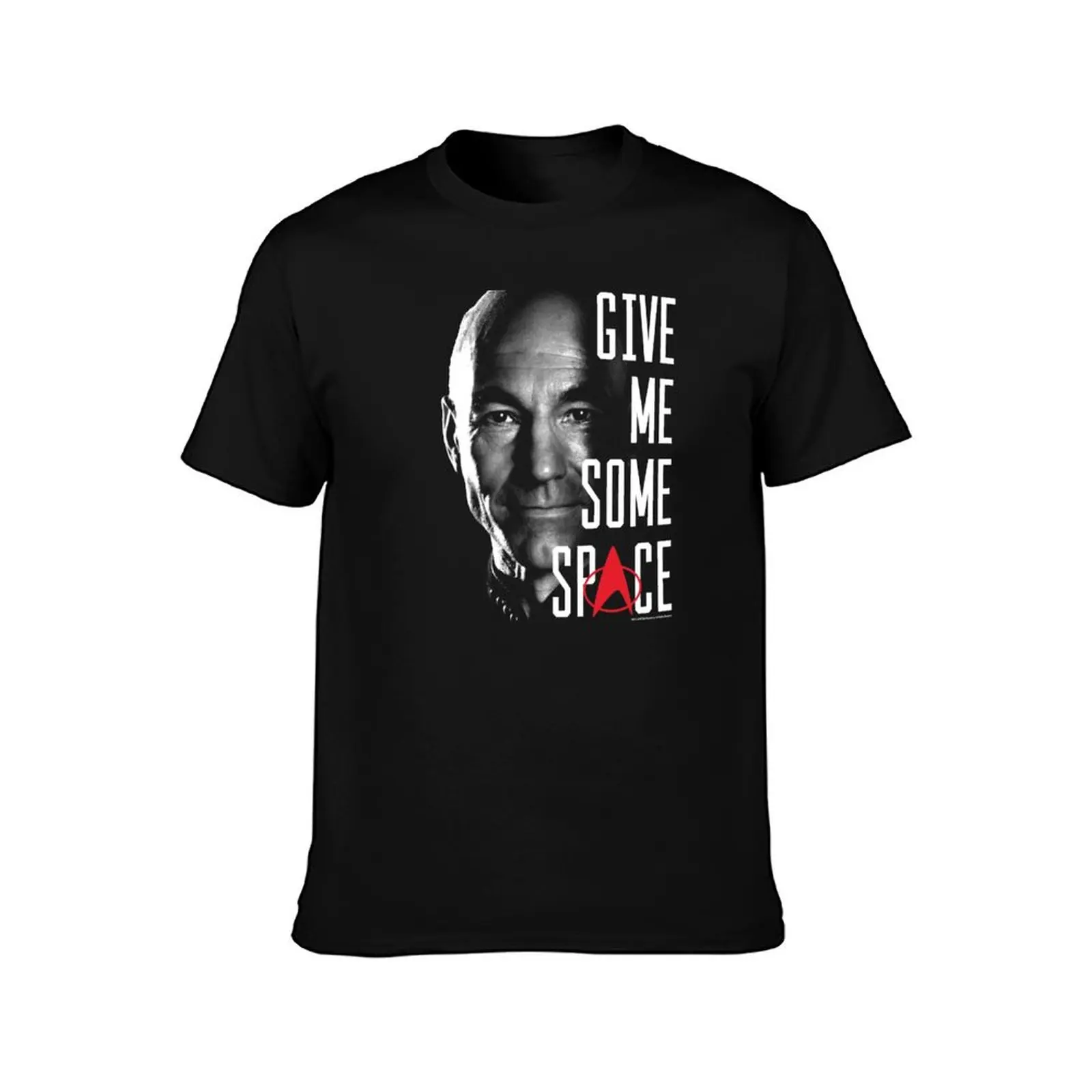 Star Trek Next Generation Captain Picard Give Me Some Space T-Shirt anime clothes Luxury man Aesthetic clothing t shirt for men