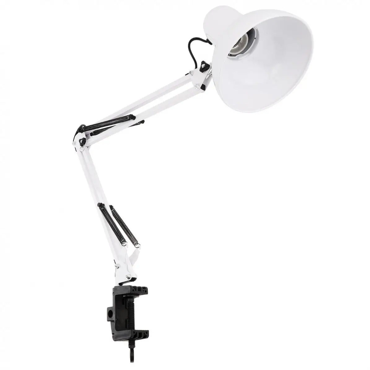 Imagem -05 - Balanço Braço Desk Lamp com Cabeça Rotativa e Braçadeira Proteção para os Olhos Rotação de 360 Graus Suporte para Escritório e Casa