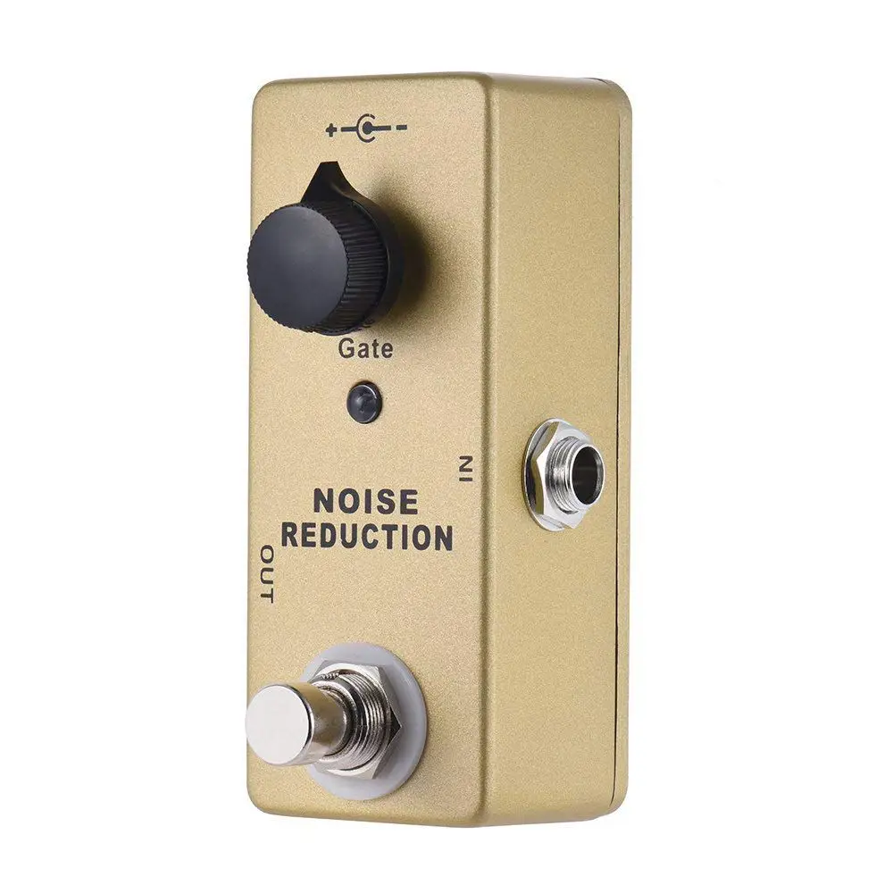 MOSKY Noise Gate Guitar Pedal Noise Reduction Suppressor Mini Single Full Metal Shell True Bypass Gold Color Guitar Stage Audio