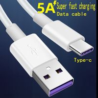 5A  USB Type C Super-Fast Charge  Data Cable for Huawei P40 P30 Fast Charing Cord for Xiaomi Mi 13 12 Pro Oneplus Realme Samsung