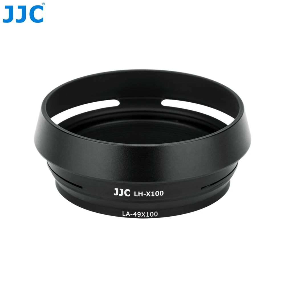 JJC Metal Lens Hood Sun Shade with 49mm Filter Adapter Ring for Fujifilm X100VI X100V X100F X100T X100S X100 X70 Fujifi LH-X100