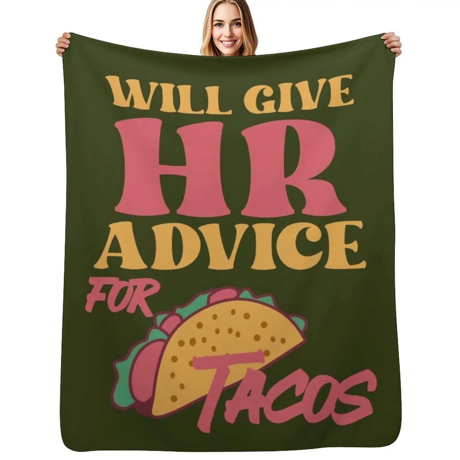 

Will give HR advice for Tacos Throw Blanket Year Round Soft Comfortable Blanket for Home