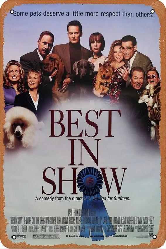 Best in Show Movie (2000) Poster Vintage Metal Tin Sign Retro Style Wall Plaque Decoration Metal Sign 8x12 inch