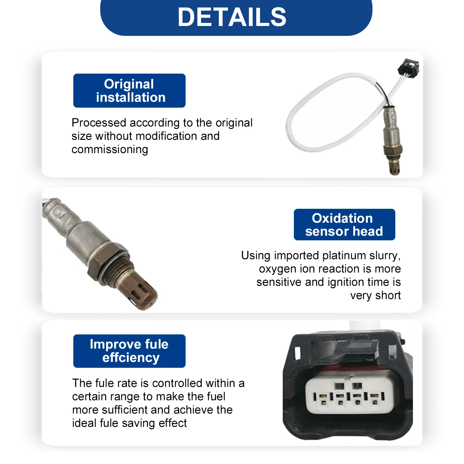 Downstream Lambda Oxygen Sensor 226A03TA0B For NISSAN ALTIMA 2.5L 2013 2014 2015 2016 2017 2018 234-4905 226A0-3TA0B