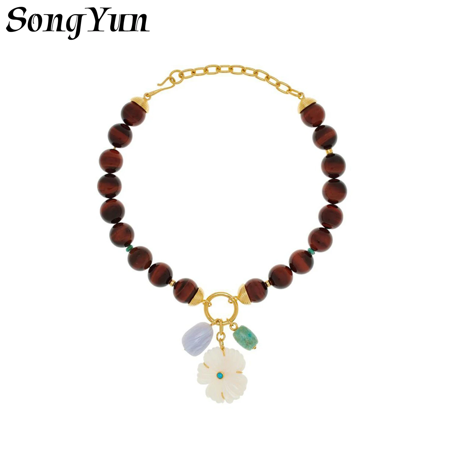 

SongYun Jewelry MHT Quality Brass Necklace Pendant Chain CZ 7A Zircon Minimalist Style Elegant Style Women Necklaces Jewelry