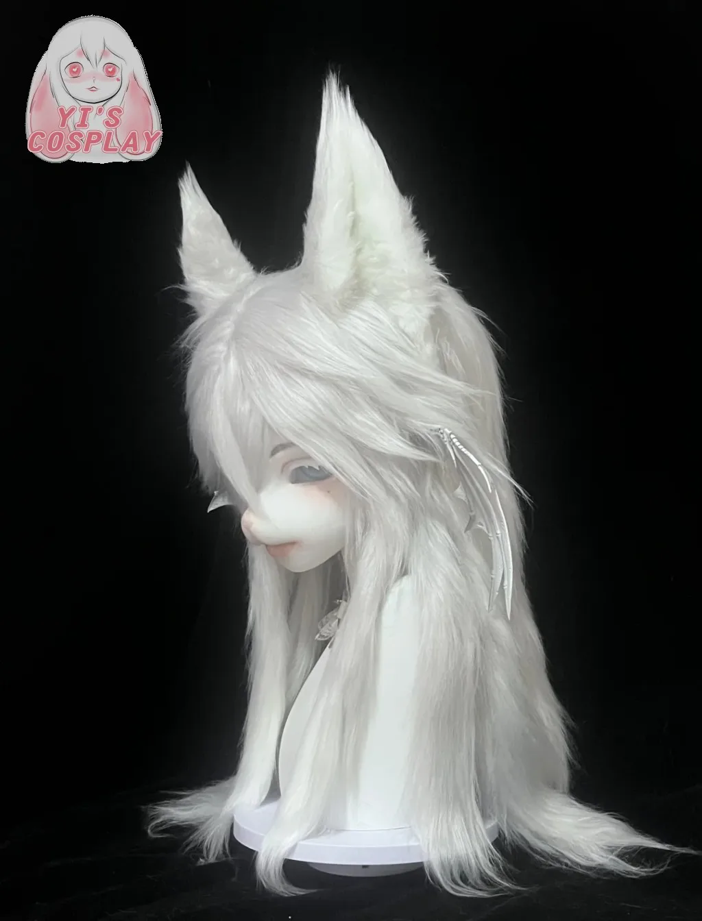 Fursuit رئيس اليدوية Yis تأثيري مخصص فروي رئيس Kigurumi رئيس تأثيري كيمونو سماعات الوحش مخصص Fursuit كيمونو رئيس