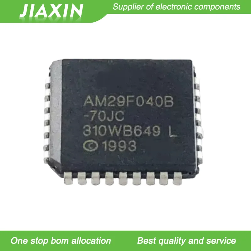 (50Pcs/Lot) 100% New original AM29F040B-70JC AM29F040B-70 AM29F040B AM29F040 29F040 PLCC32 Chipset