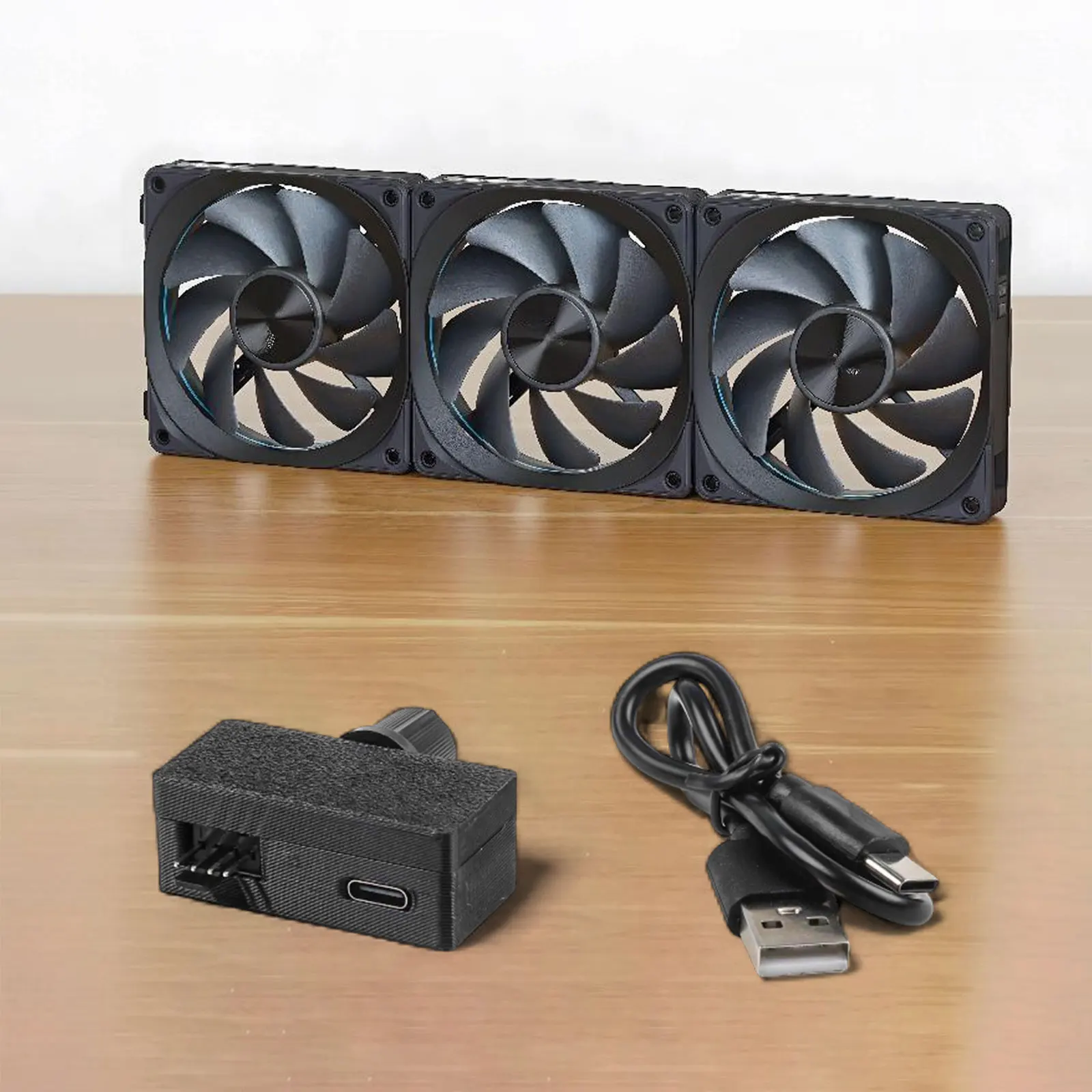 4 Pin For PWM Fan Controller USB C To 12V Regulator With Knob For Computer Water Cooling And PC Case Cooling Accessories
