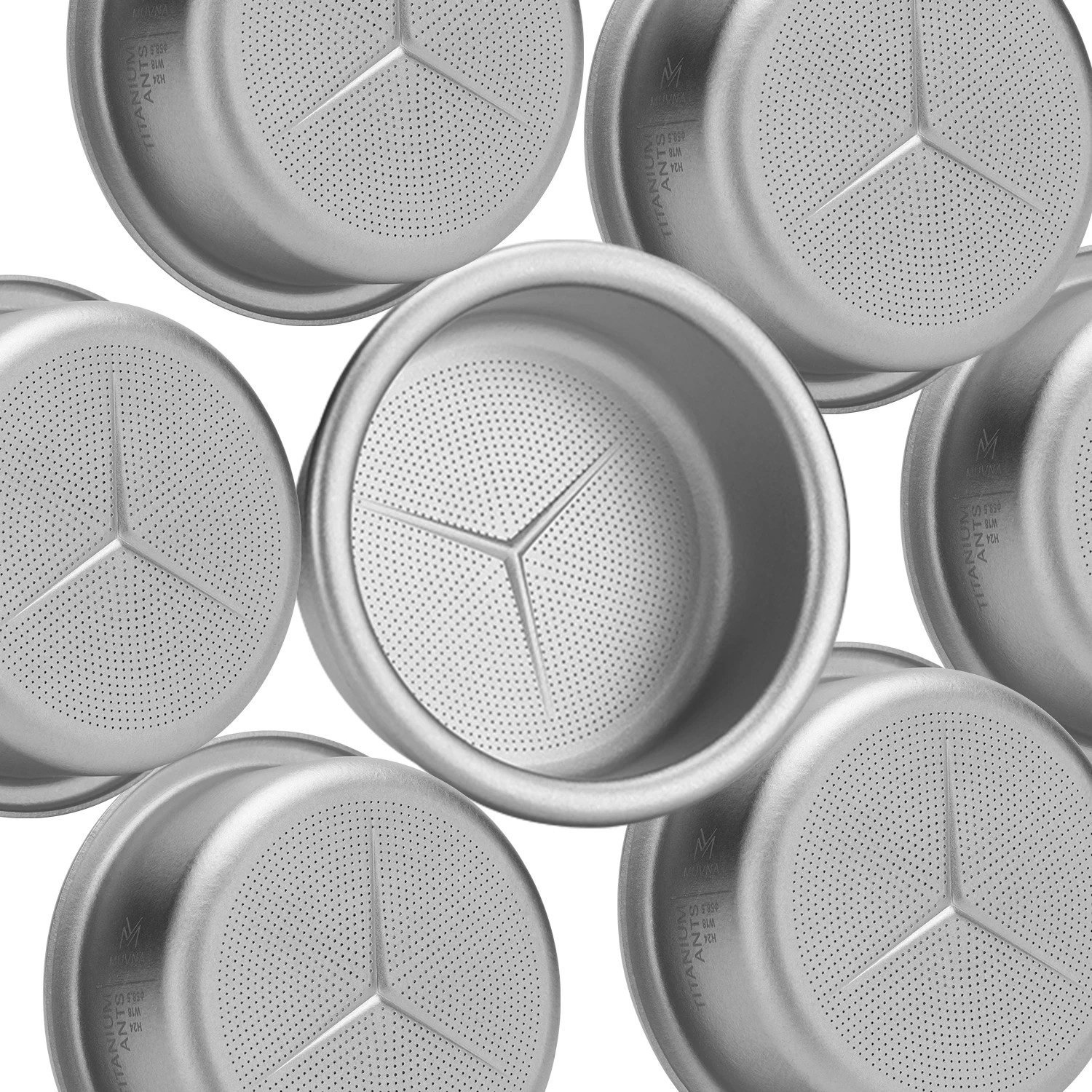 

Корзины для кофемашин Muvna 58,3 мм/18 г с титановым фильтром и ситом для кофейных гранул, подходят для портафильтров 58,3 мм, аксессуары для бариста