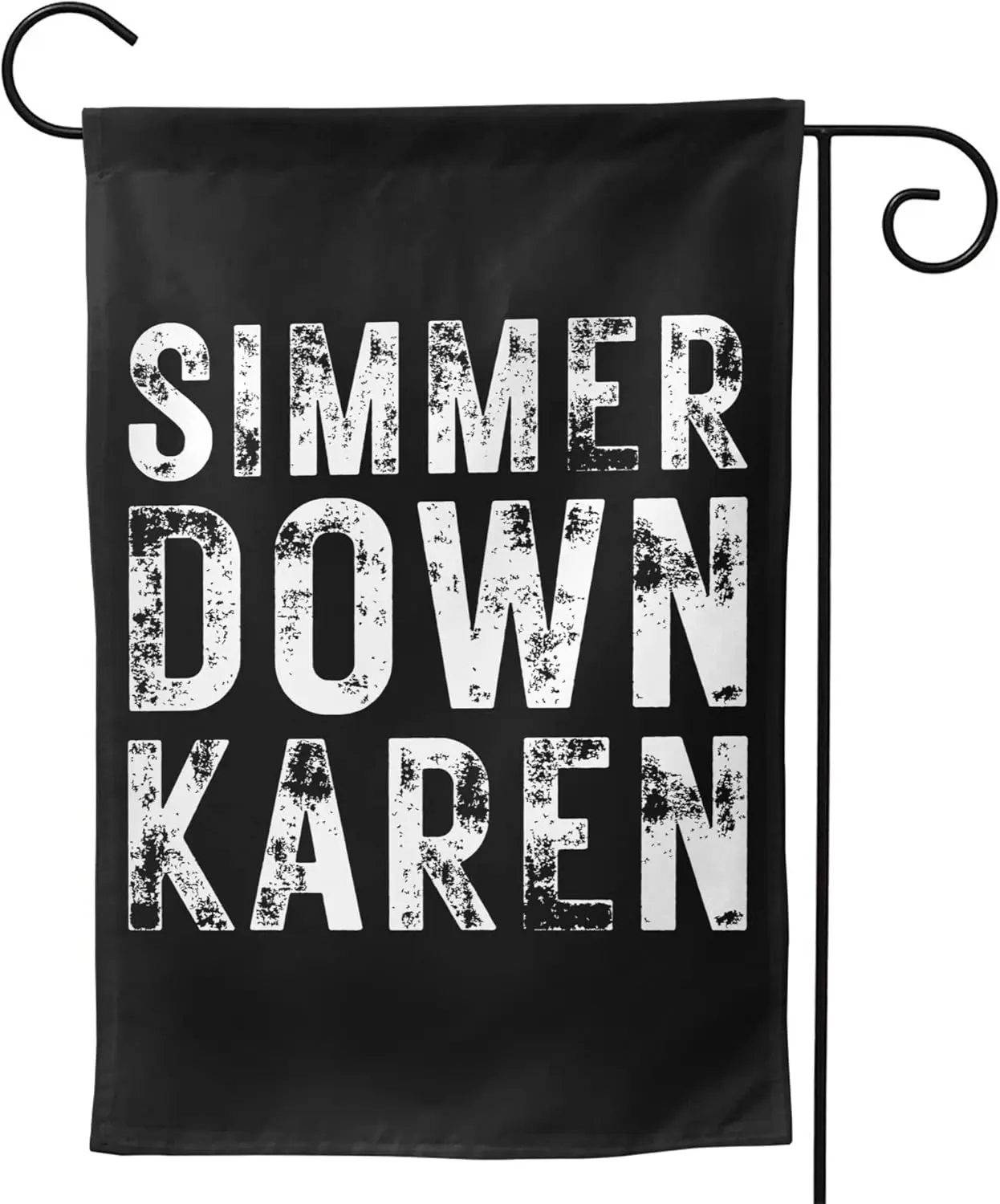 Simmer Down Karen Garden Flag Funny Karen Garden Flag  Double Sided Printed Flags Lawn Outdoor House Wall Yard Sign