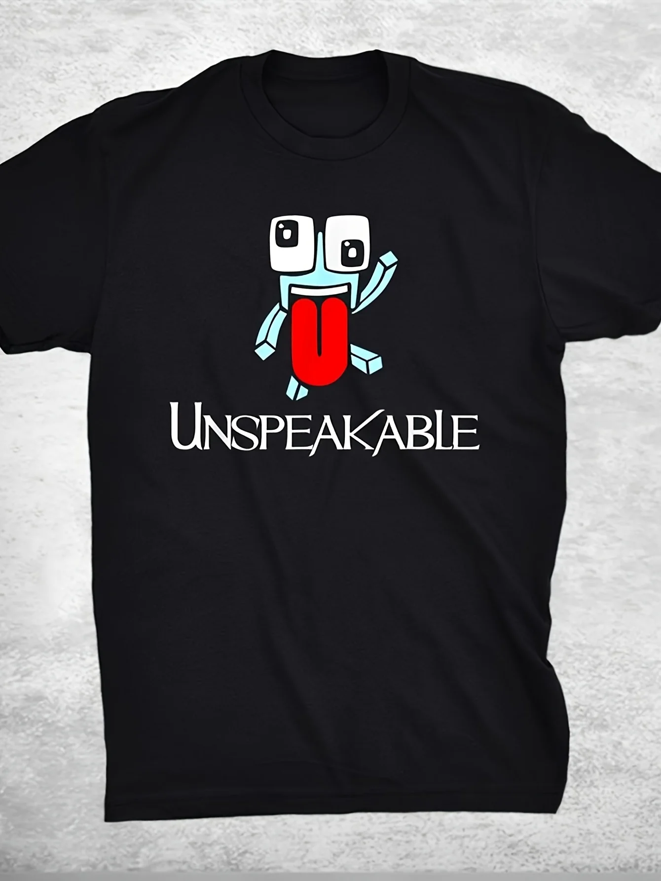 

Funny Retro Gamer T-Shirt - 100% Cotton, Crew Neck, Short Sleeve, Black with Cartoon Character Print, Cartoon T Shirt