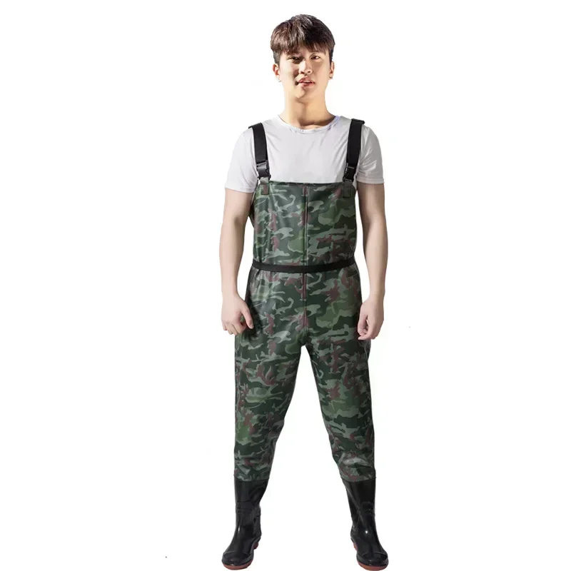 Thickened Fishing Suit Bottom-Length Pants for Men and Women, Waterproof Wading Suit