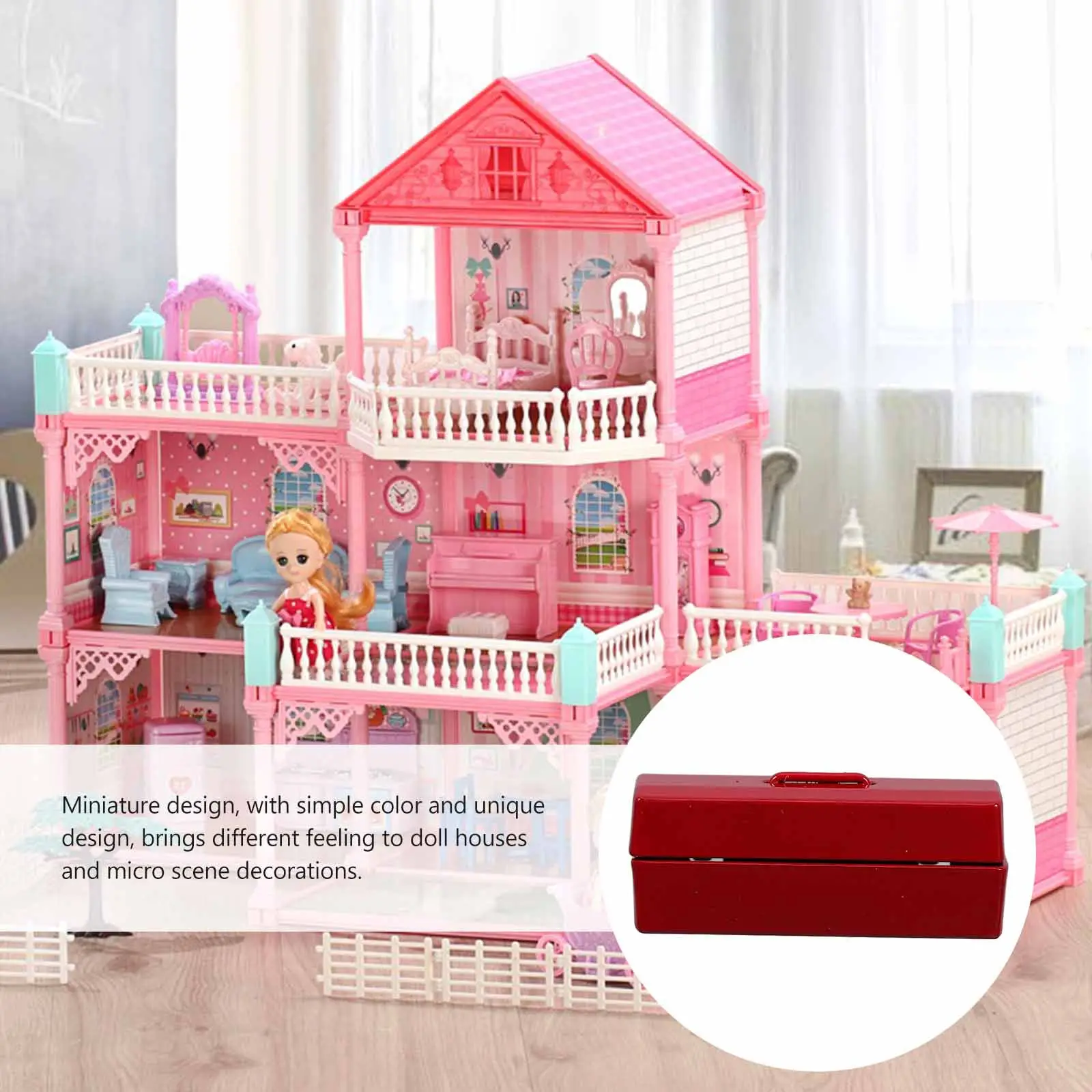 Miniature Toolbox for Dollhouse & Mini Scene Setup – Tiny Tool Case, Creative Building Supply, Mini House Decor view 6