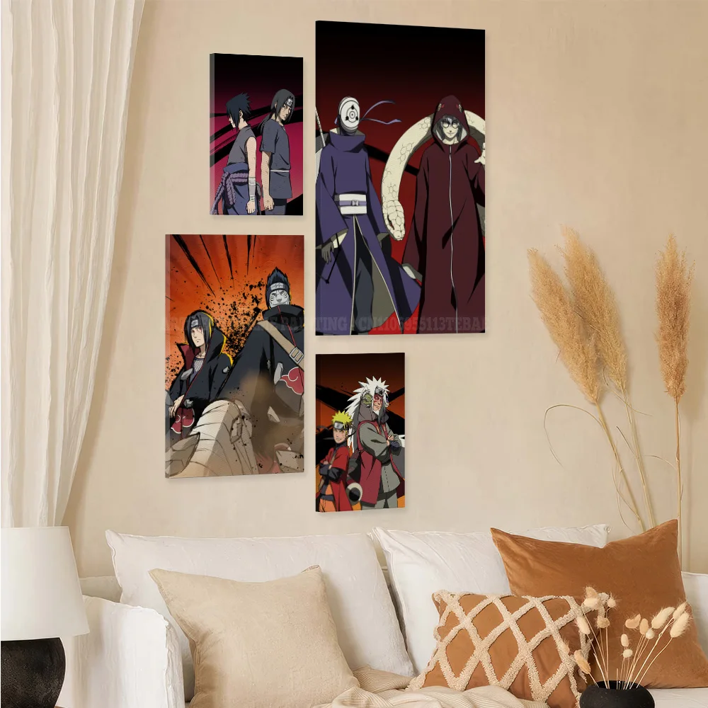 HD يطبع ديكور المنزل اللوحة الداخلية مع الإطار المشارك غرفة المعيشة جدار الفني الديكور قماش صور ل أنيمي ناروتو #3