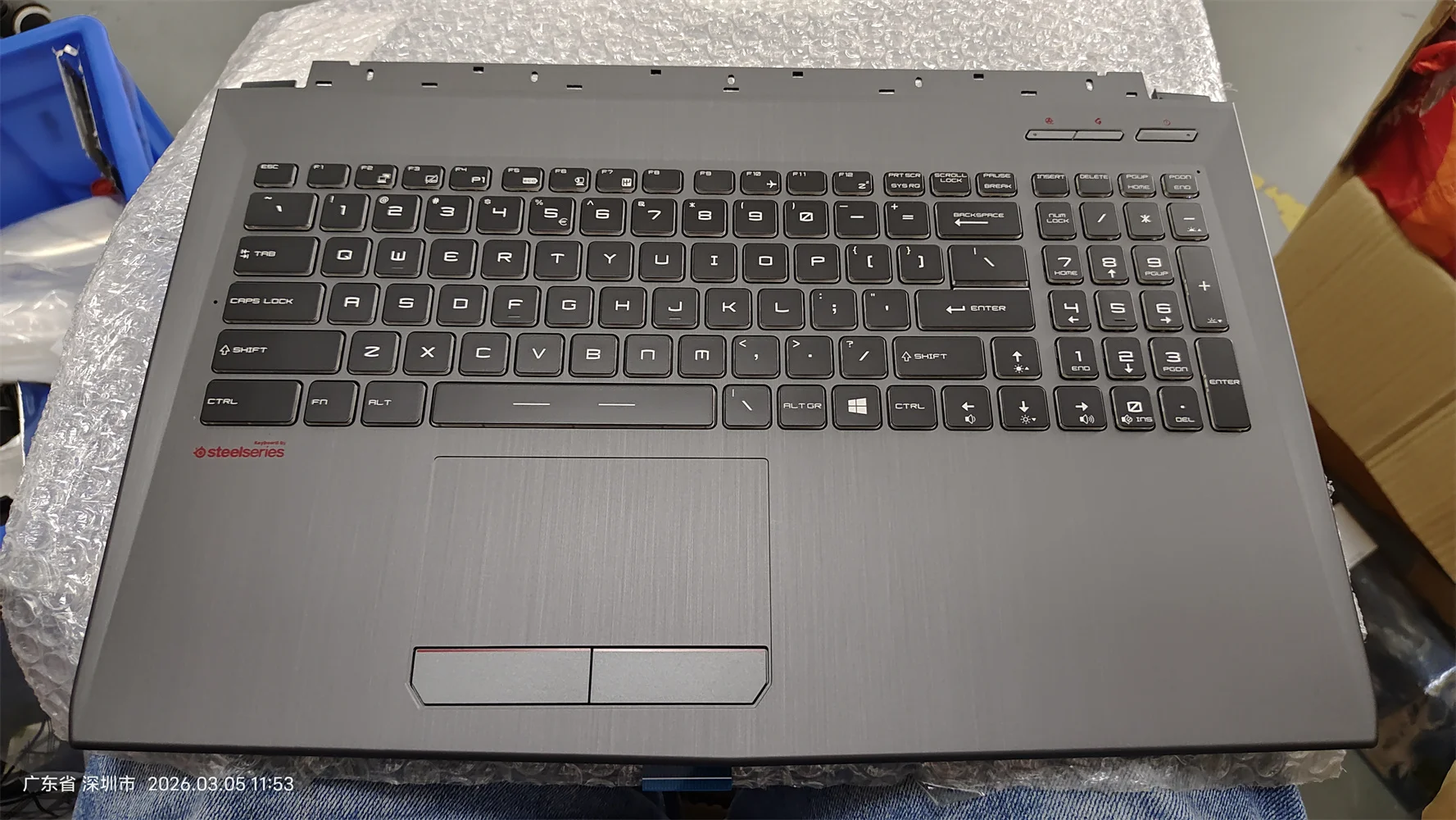 

Topcase for MSI GE62 GP62 GL62 GV62 CX62 MS-16J5 MS-16J3 MS-16J4 MS-16J9 Upper Case Palmrest Cover WIH KYEBOARD
