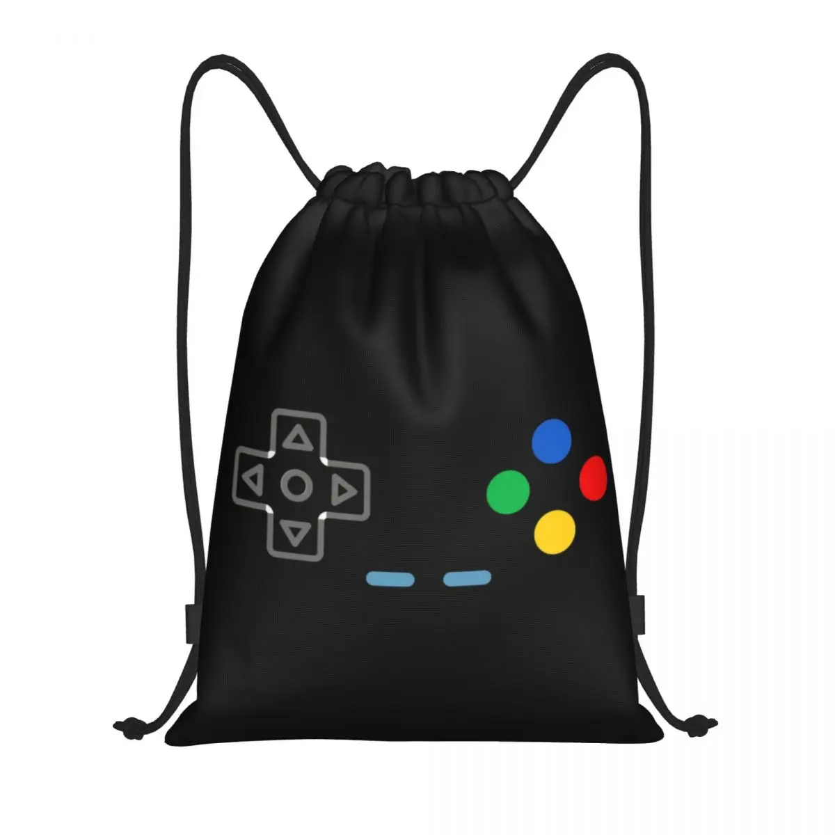 Custom Gamer Gaming Controller Drawstring Backpack Gym Sport Sackpack Portable Video I Am Always In Control Shopping Bag Sack