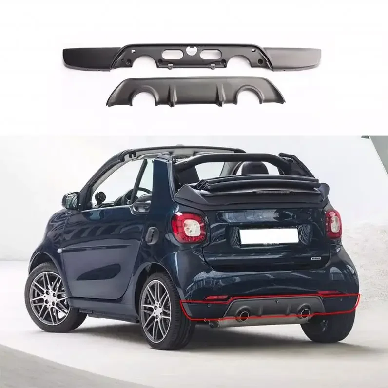 Upgrade B Style Body Kit Rear Bumper Lip After The Lip Rear Bumper Diffuser For Smart Fortwo 453 2015-2019