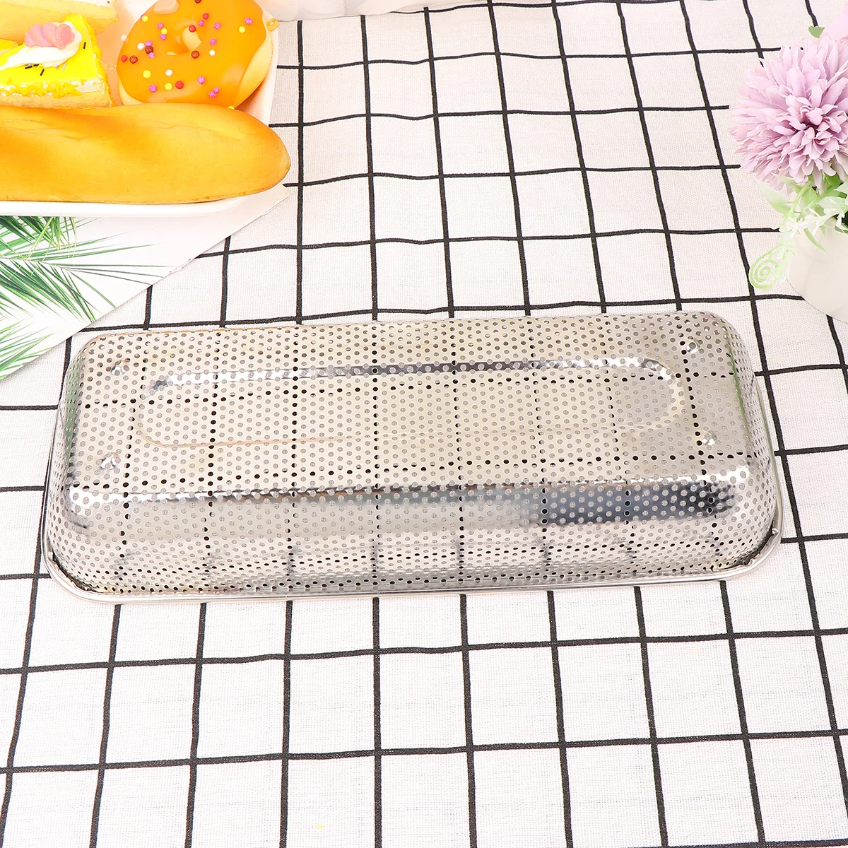 

Stainless Steel Drain Basket L Size Vegetable Fruit Washing Storage Kitchen Sink Insert Drainer Multi Purpose Strainer