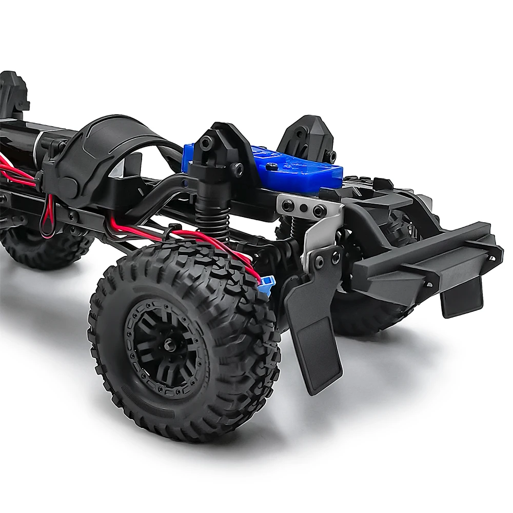 MIBIDAO Simulation Skid Plate Protective Net Fenders Tow Shackles Light for TRX-4M Defender 1/18 RC Car Upgrade Decoration Parts