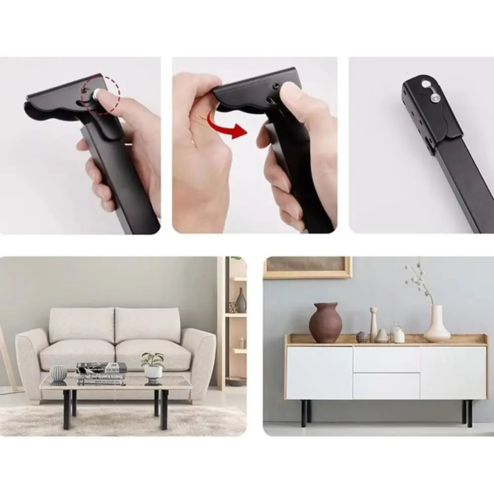 90 °   طاولة قابلة للطي الساق استبدال المعادن DIY أريكة تتحول لسرير دعم الساقين أرجل الطاولة القابلة للطي قدم