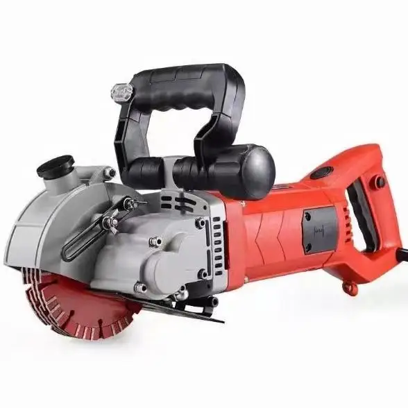 133 Wall Chaser 42mm Depth Slotting Machine Electric Wall Grooving Machine Concrete Laser Design 4800Watts With 5 Saw Blades