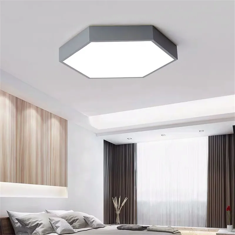 LED Ceiling Lights Modern Ceiling Lamp for Living Room Lighting Fixture Bedroom lights Nordic Hexagonal Study Kitchen light lamp