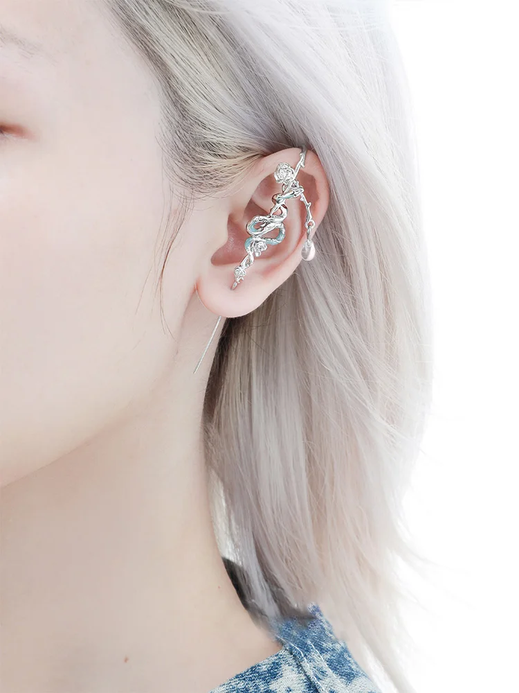ZHUHE Ear Piercing Large Collection Cyberpunk Style Jewelry Accessories For Women And Men Party Gifts